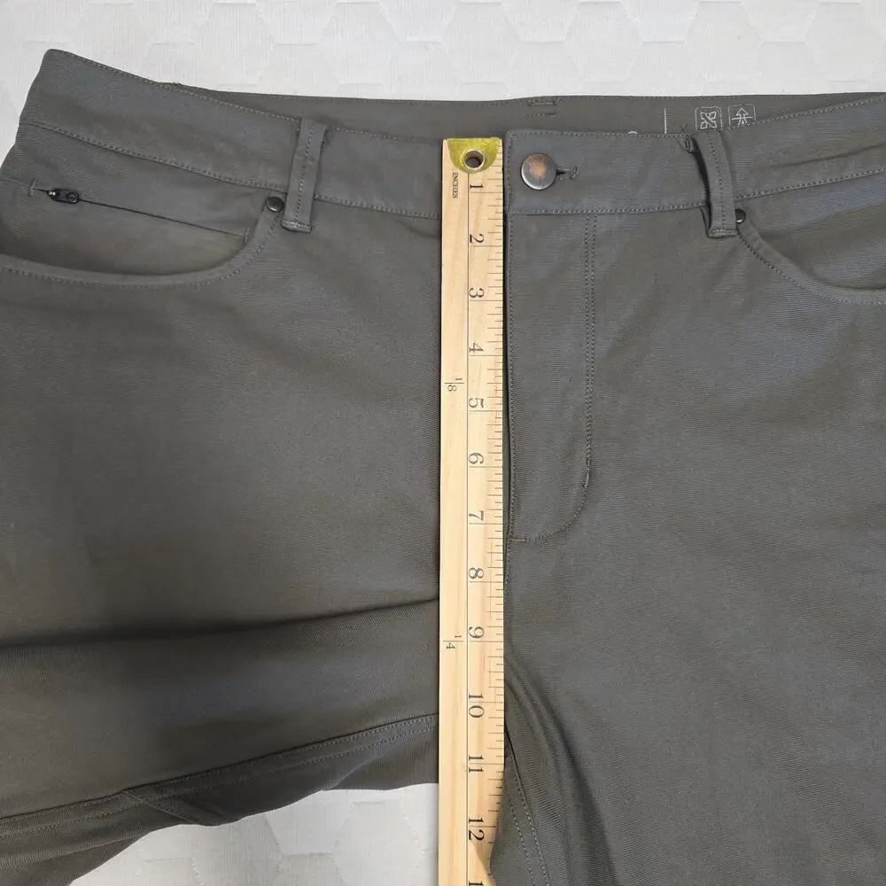 7 Diamonds Infinity 7-Pocket Pants Mens 36x32 Gray Performance Stretch Chino